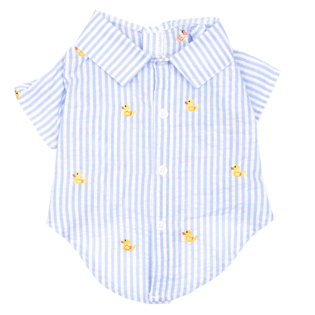 Shirt | Blue Stripe Rubber Duck