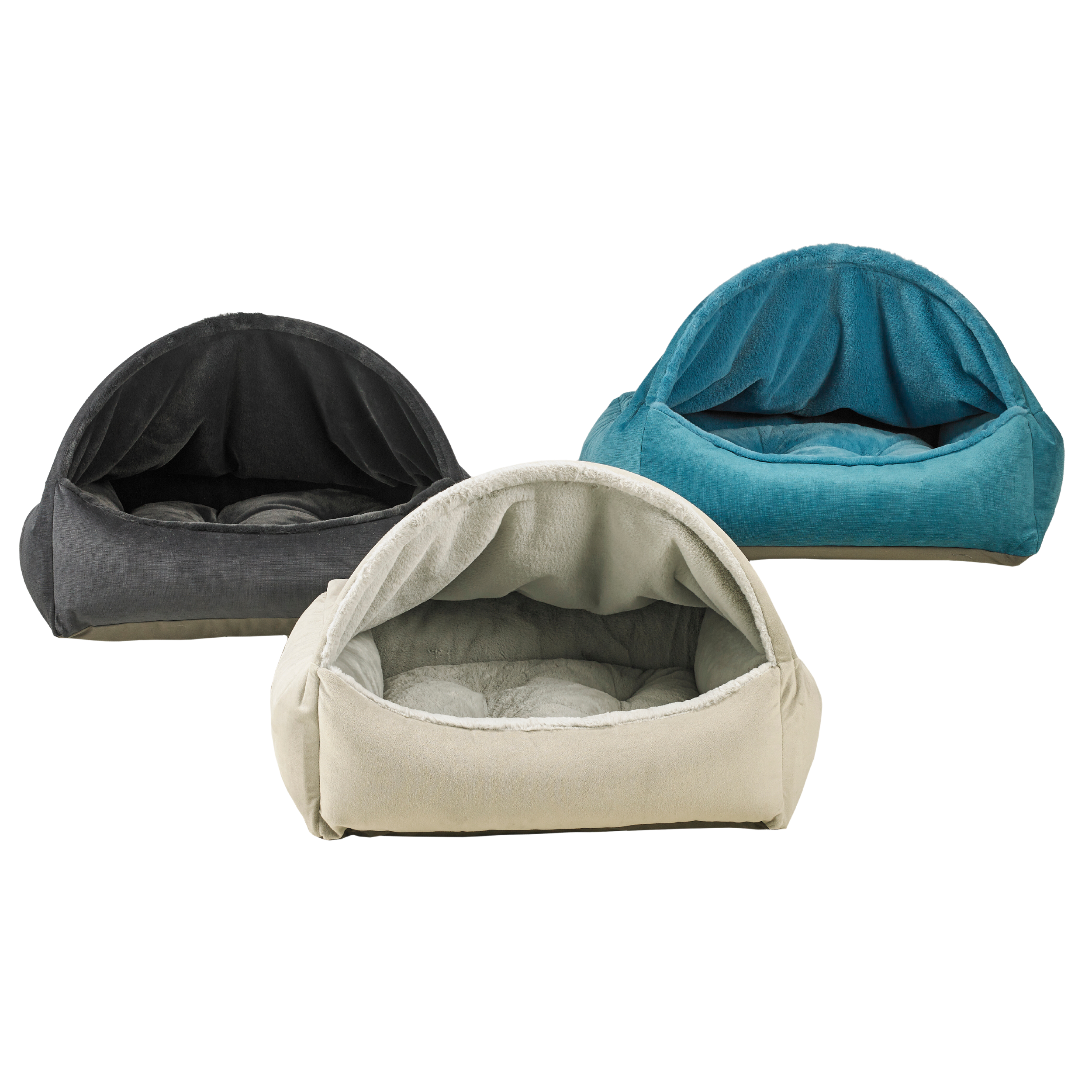 Canopy Burrow Bed | Winter White Sheepskin Faux Fur