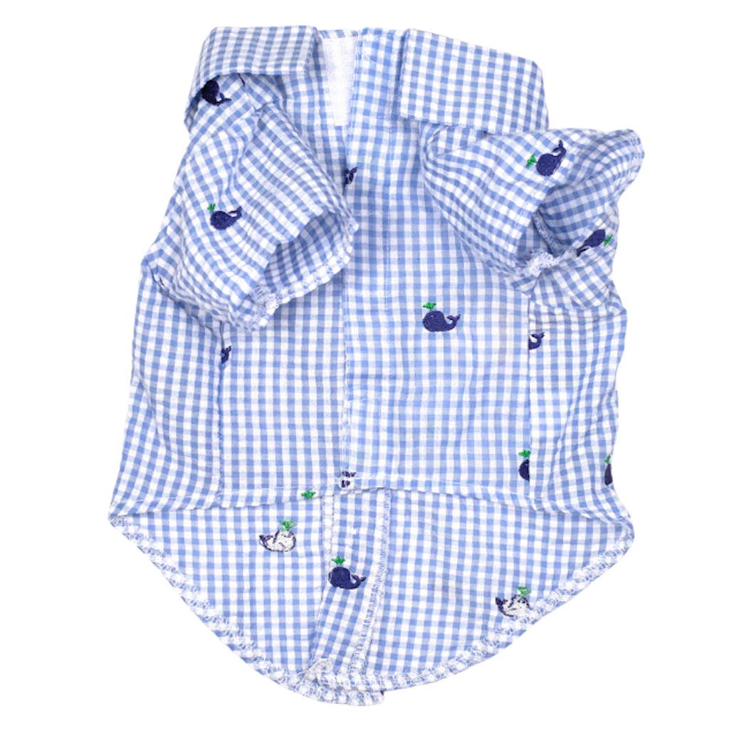 Shirt | Gingham Whales