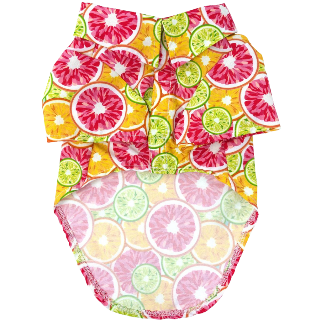 Hawaiian Camp Shirt | Citrus Slice