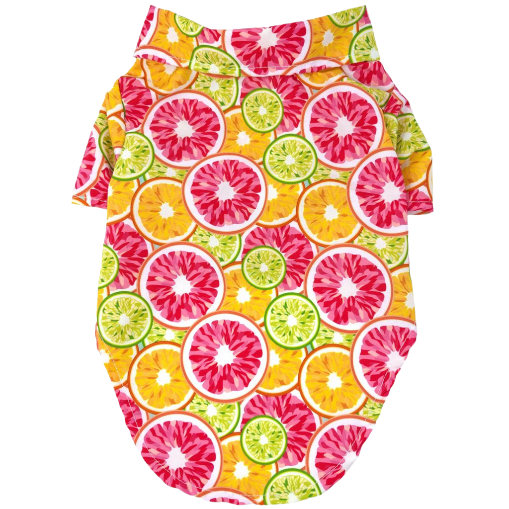 Hawaiian Camp Shirt | Citrus Slice