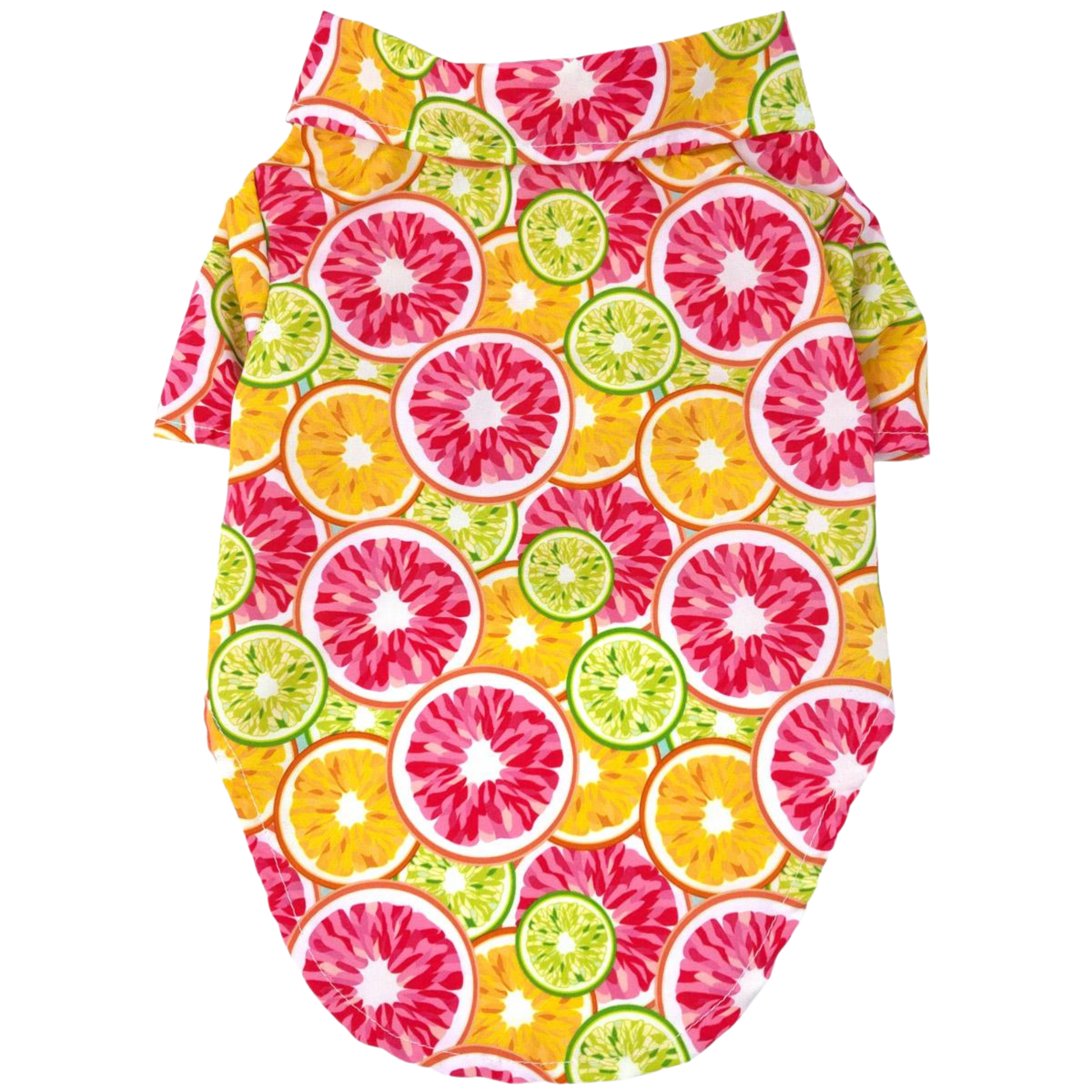 Hawaiian Camp Shirt | Citrus Slice