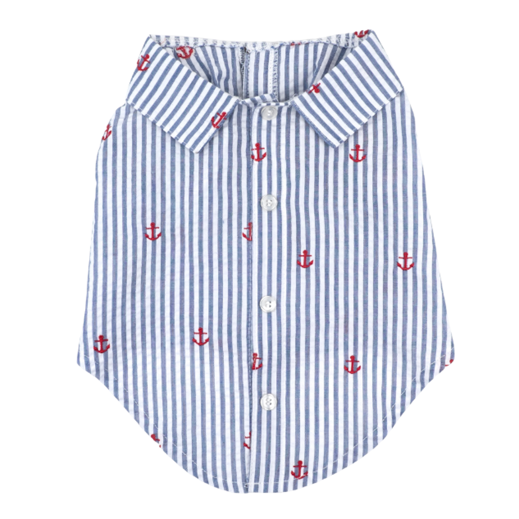 Shirt | Navy Stripe Anchors